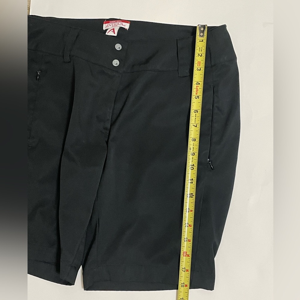 ANTIGUA Desert Dry Womens Black Sun/Outdoors Bermuda Shorts Size 8 - Picture 10 of 12